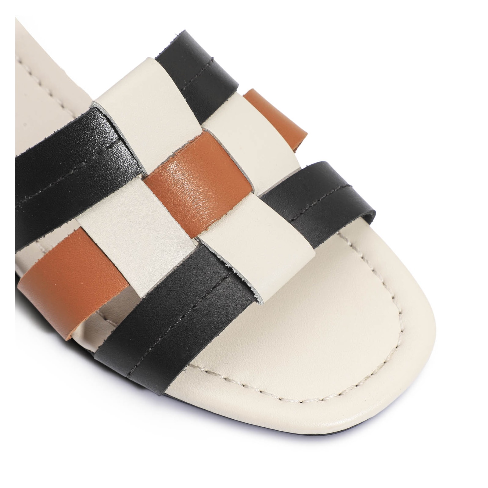 Rasteirinha Couro Off White