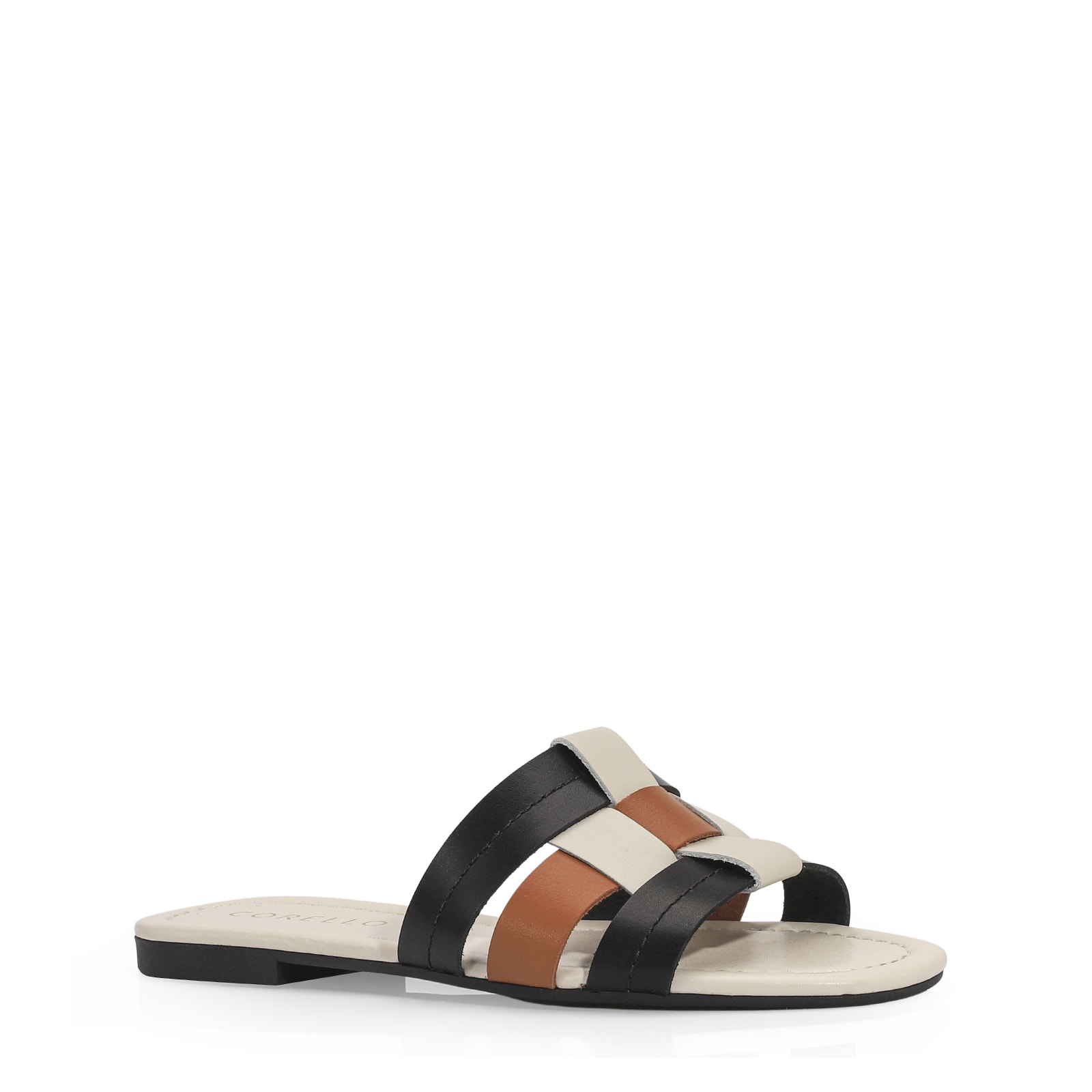 Rasteirinha Couro Off White