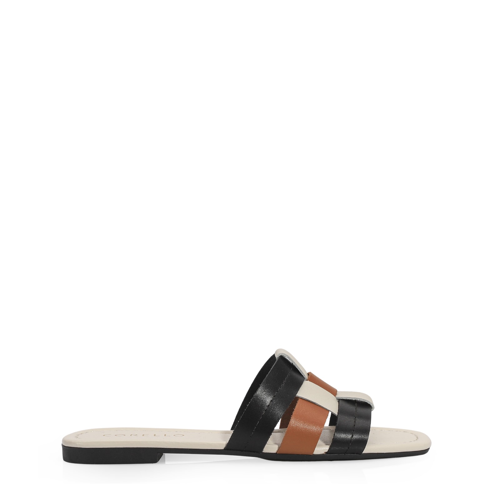 Rasteirinha Couro Off White