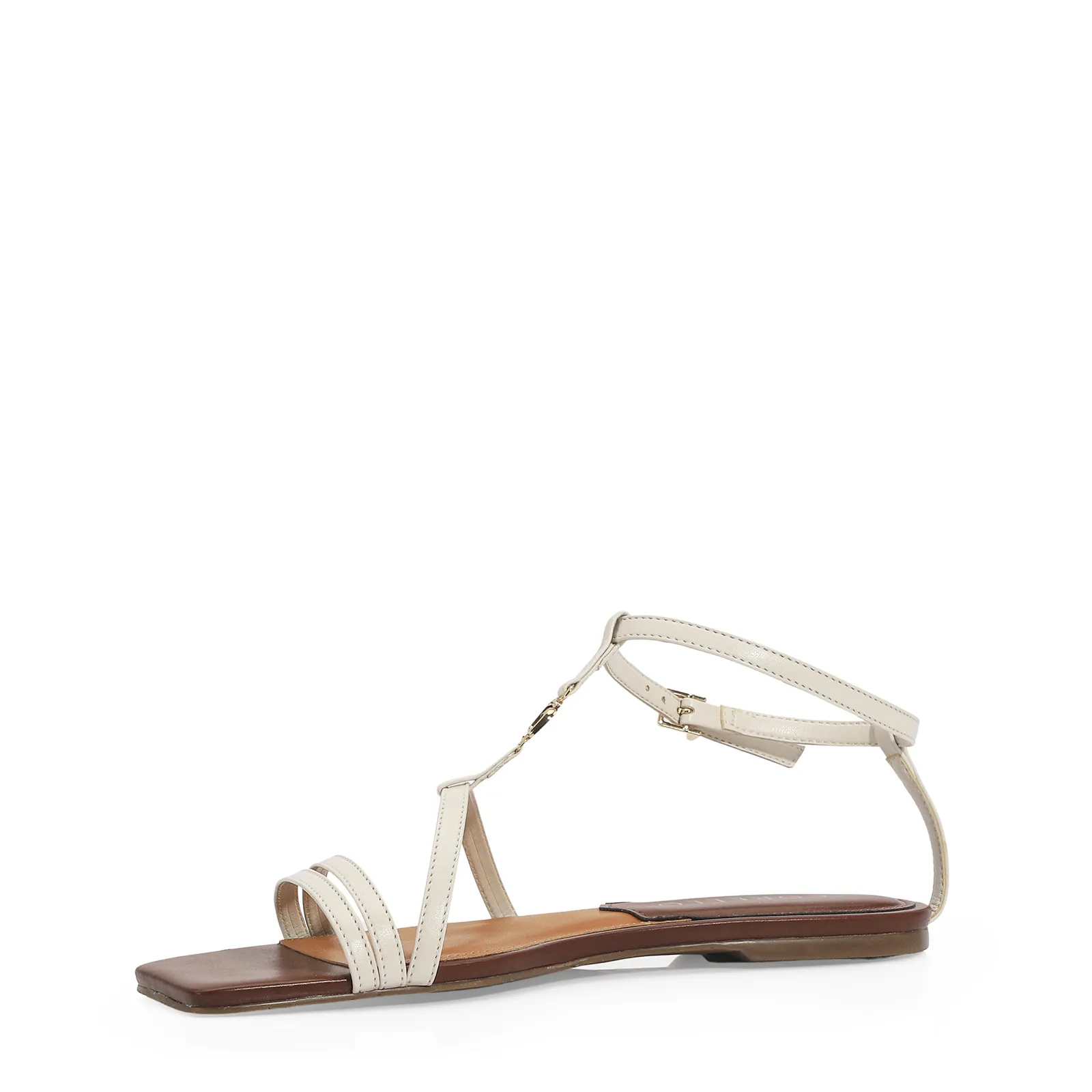 Rasteirinha Couro Off White