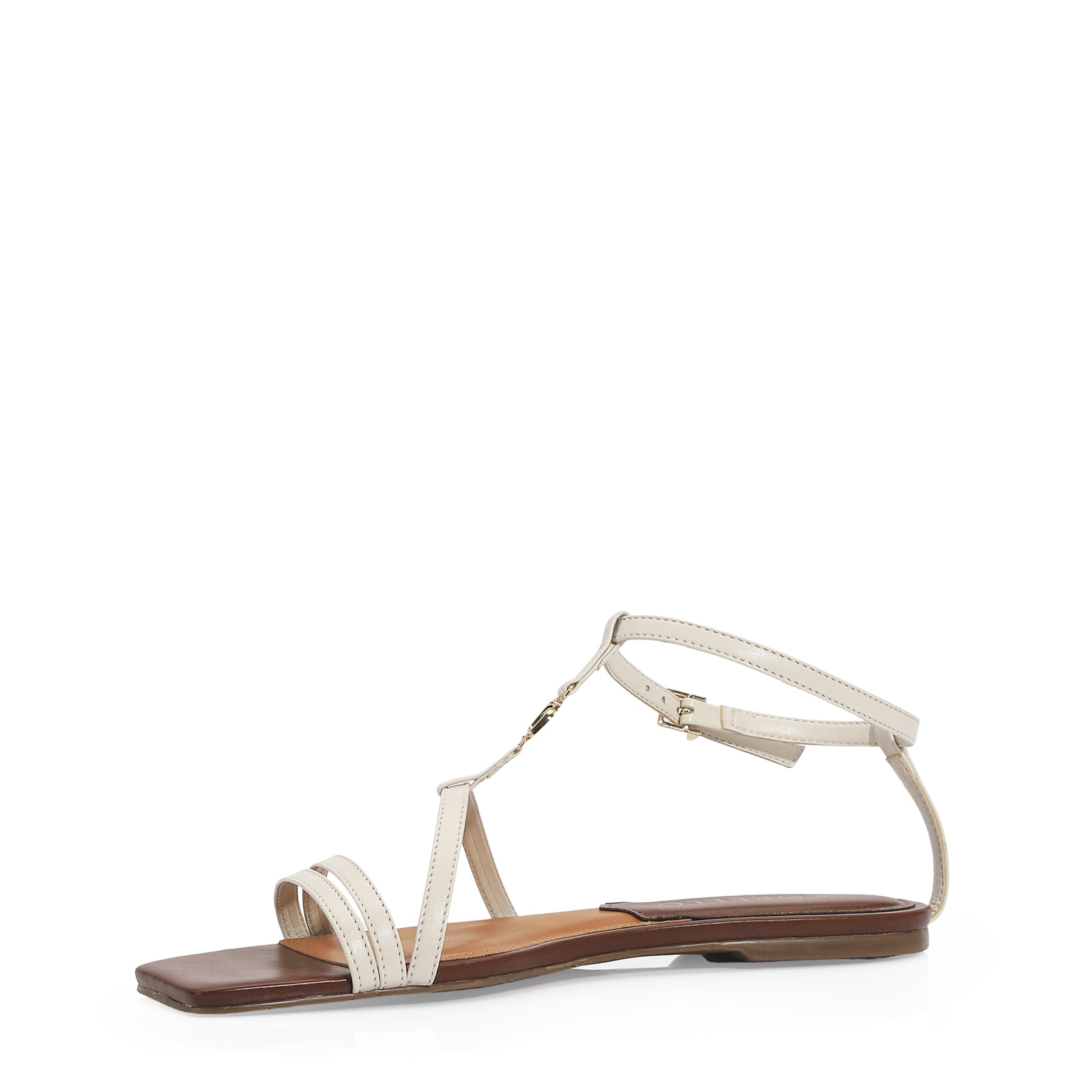 Rasteirinha Couro Off White