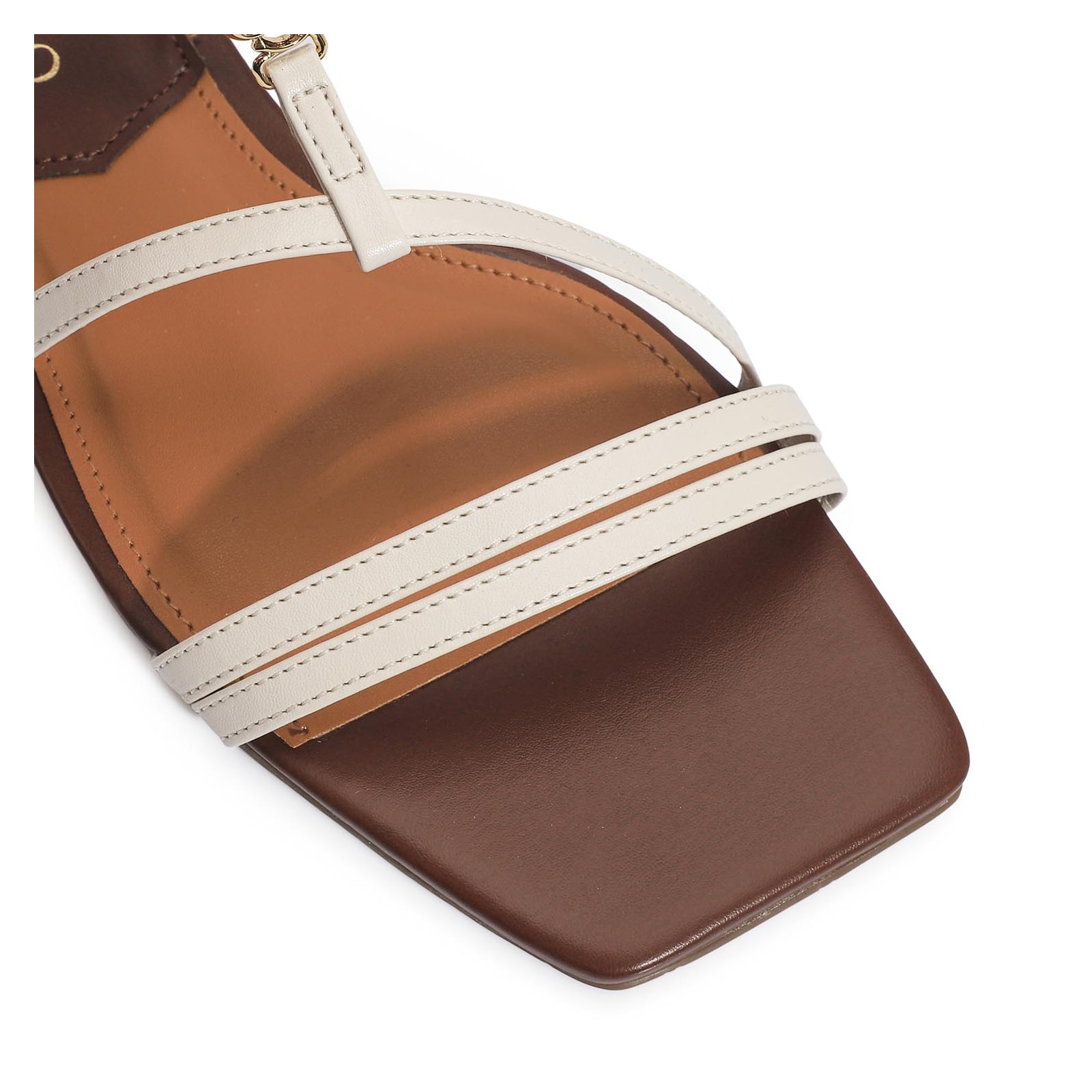 Rasteirinha Couro Off White