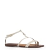 Rasteirinha Couro Off White - imagem 1