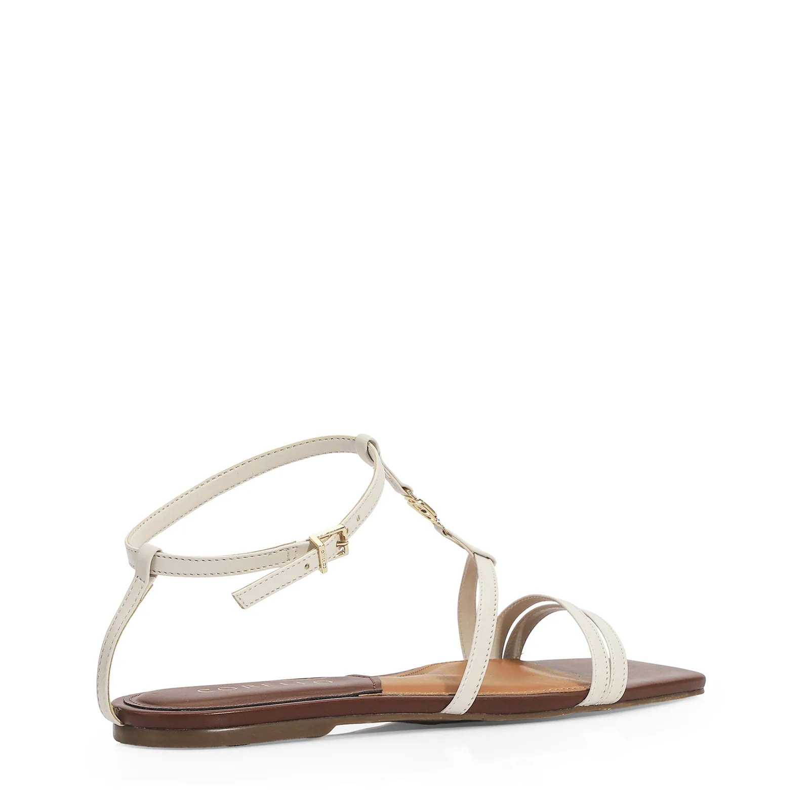 Rasteirinha Couro Off White