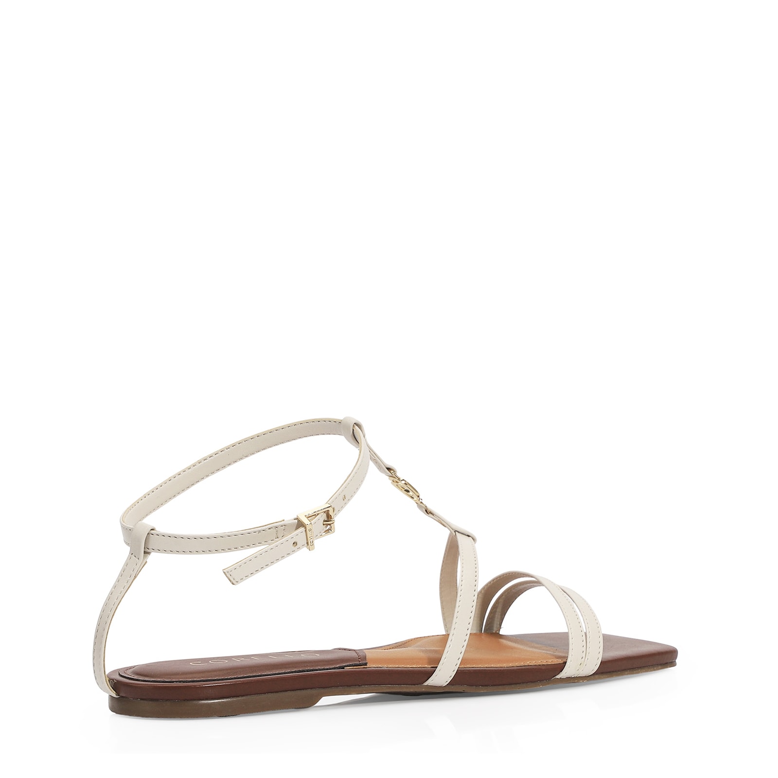 Rasteirinha Couro Off White