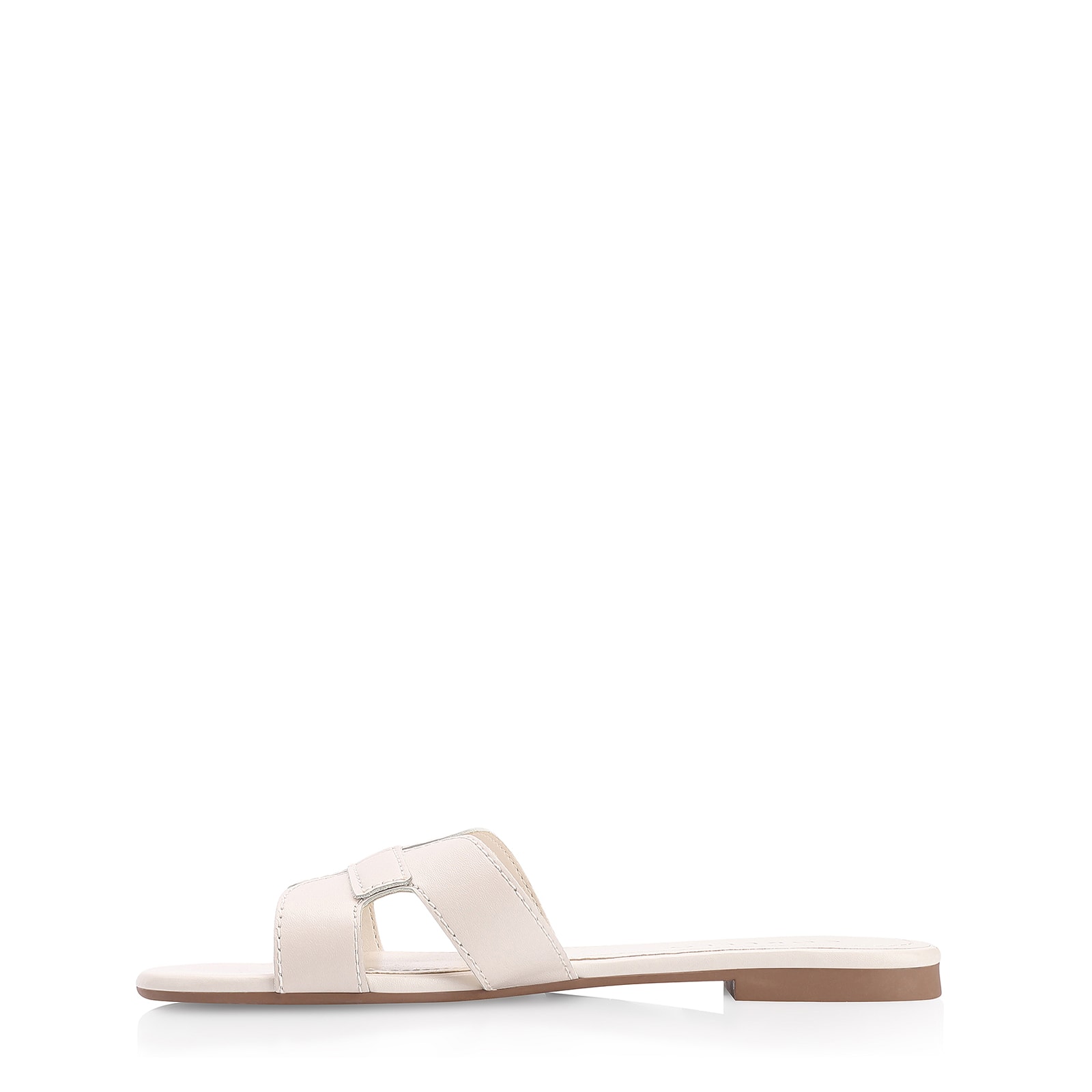 Rasteirinha Couro Off White