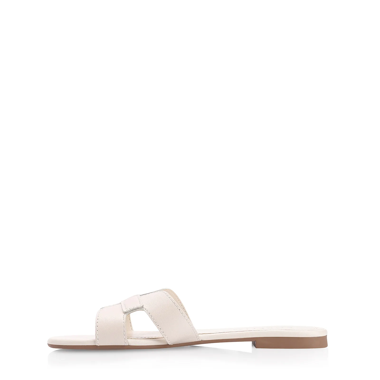 Rasteirinha Couro Off White