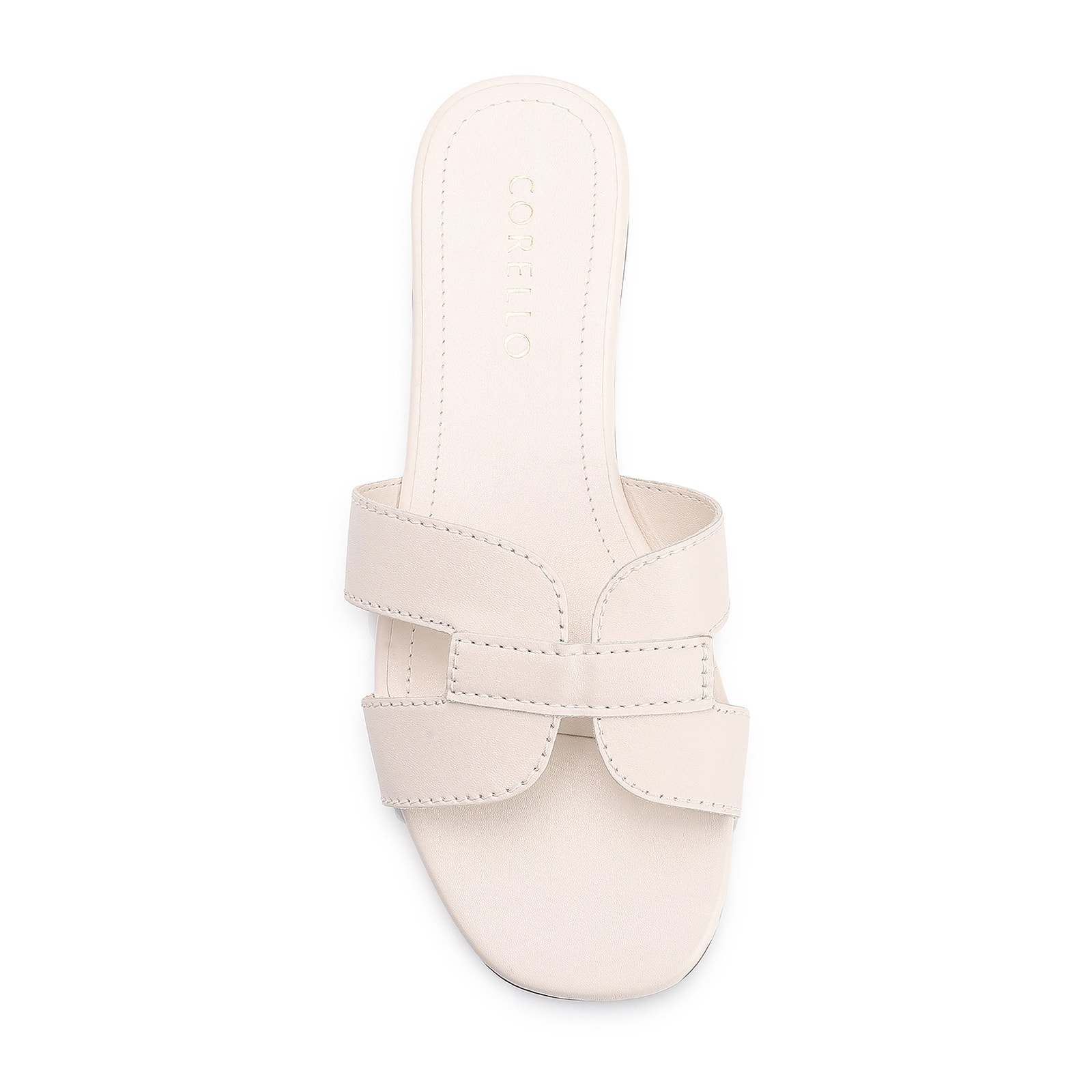 Rasteirinha Couro Off White
