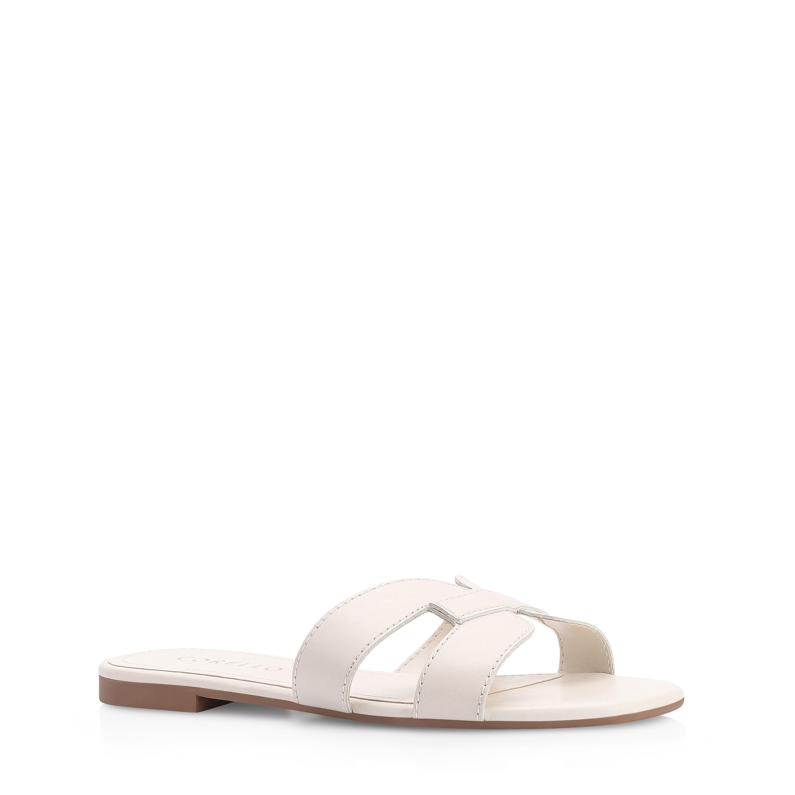 Rasteirinha Couro Off White