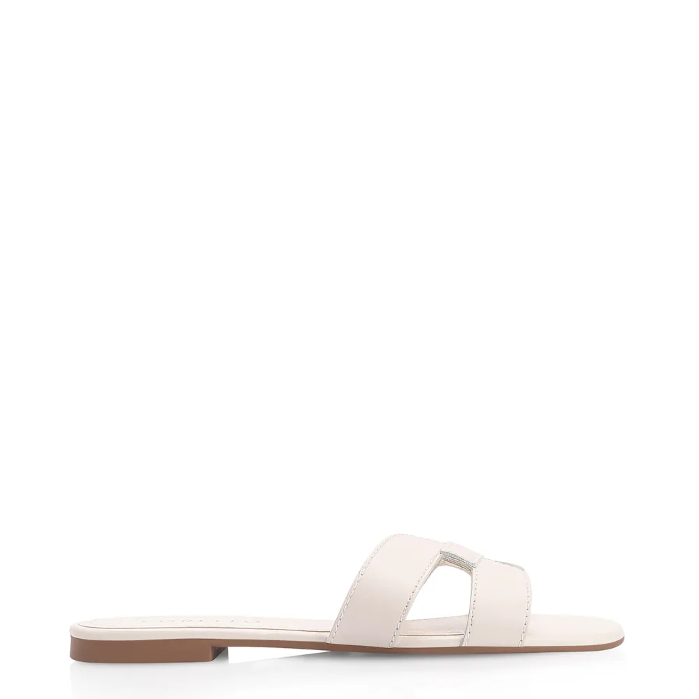 Rasteirinha Couro Off White - imagem 2