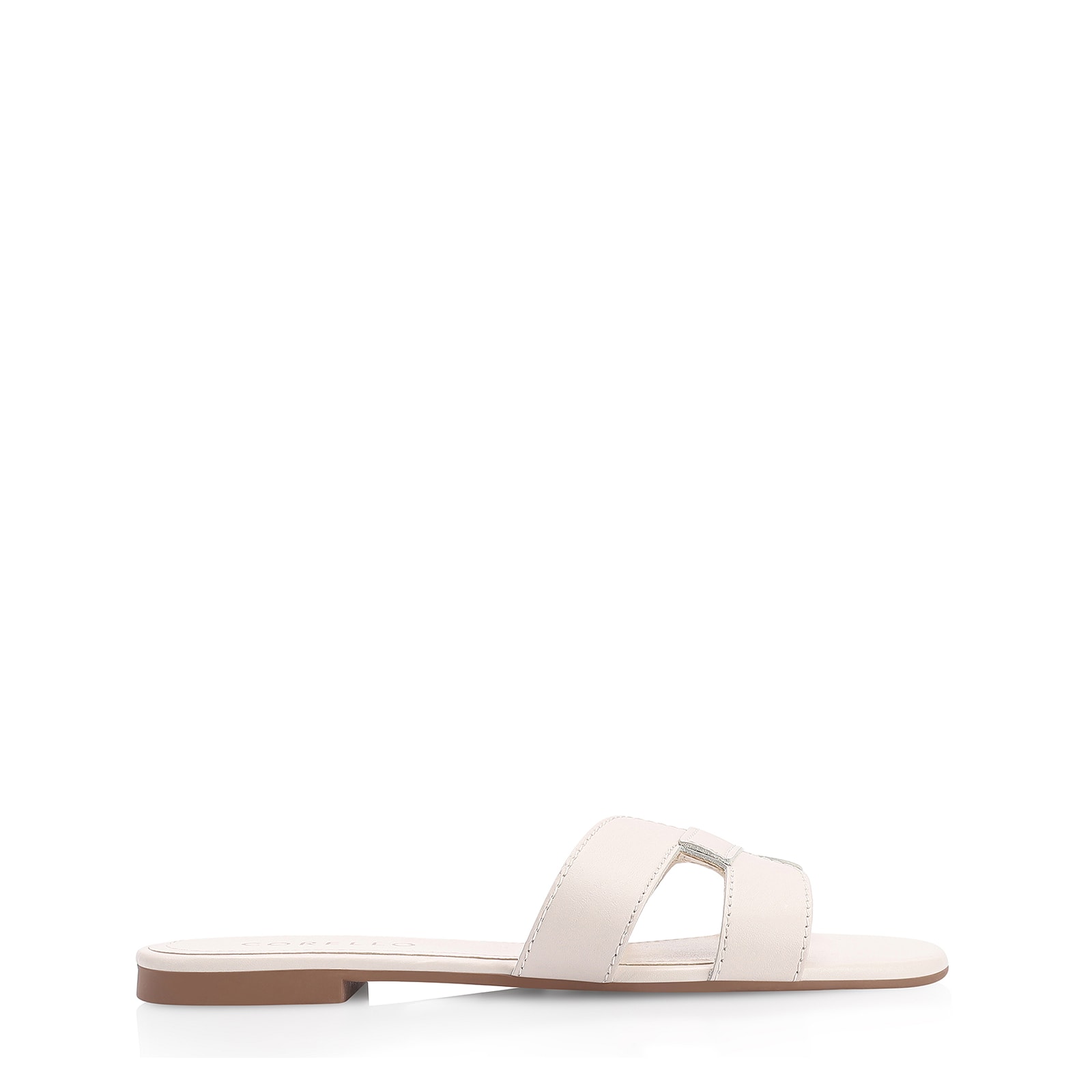Rasteirinha Couro Off White