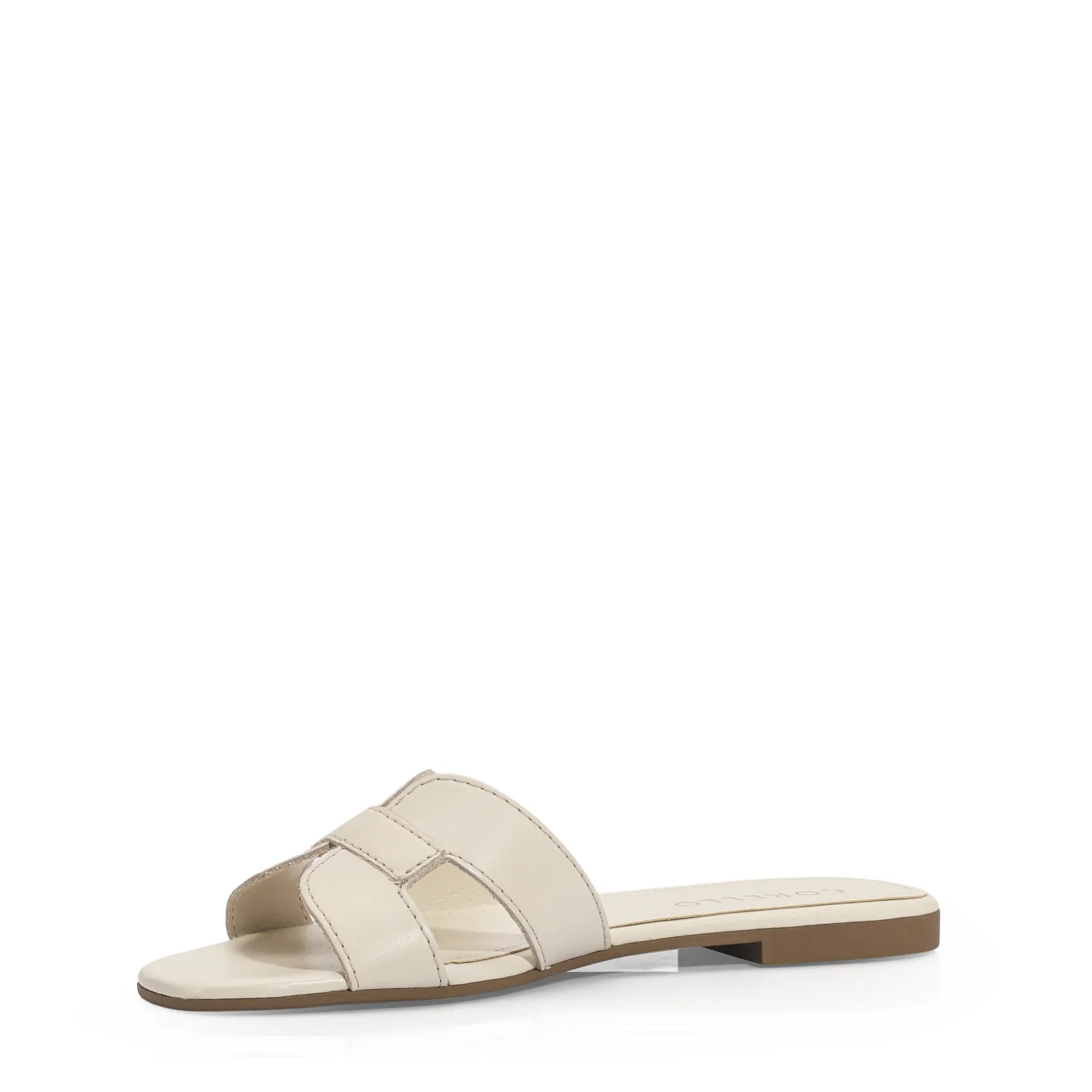 Rasteirinha Couro Off White
