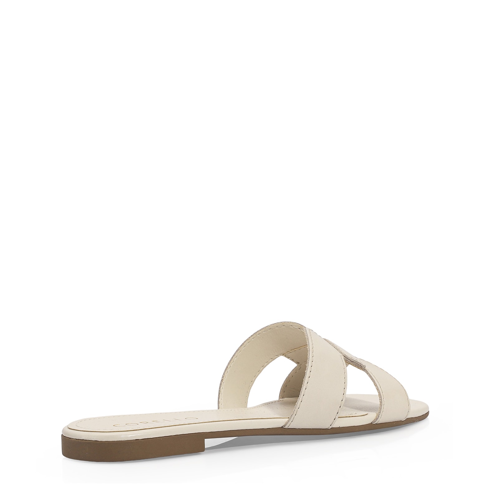 Rasteirinha Couro Off White