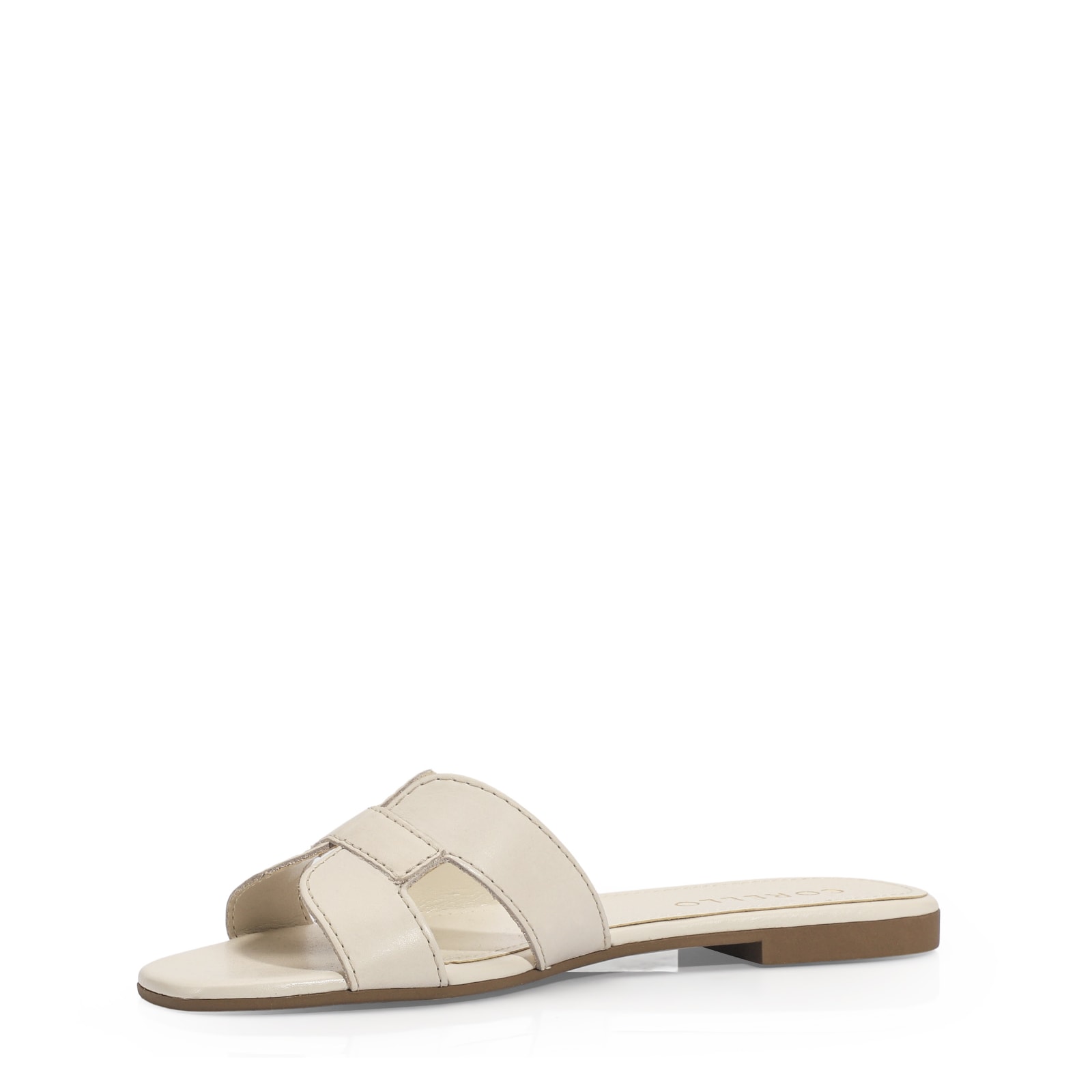 Rasteirinha Couro Off White