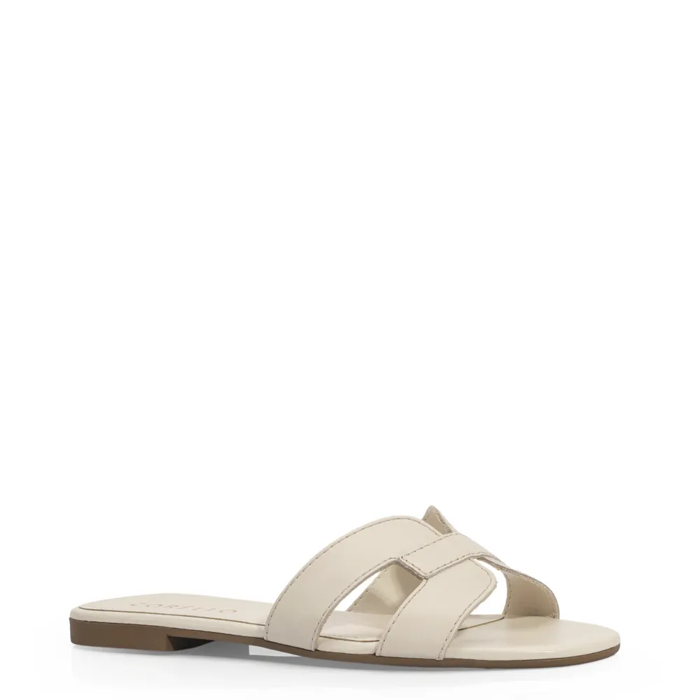 Rasteirinha Couro Off White