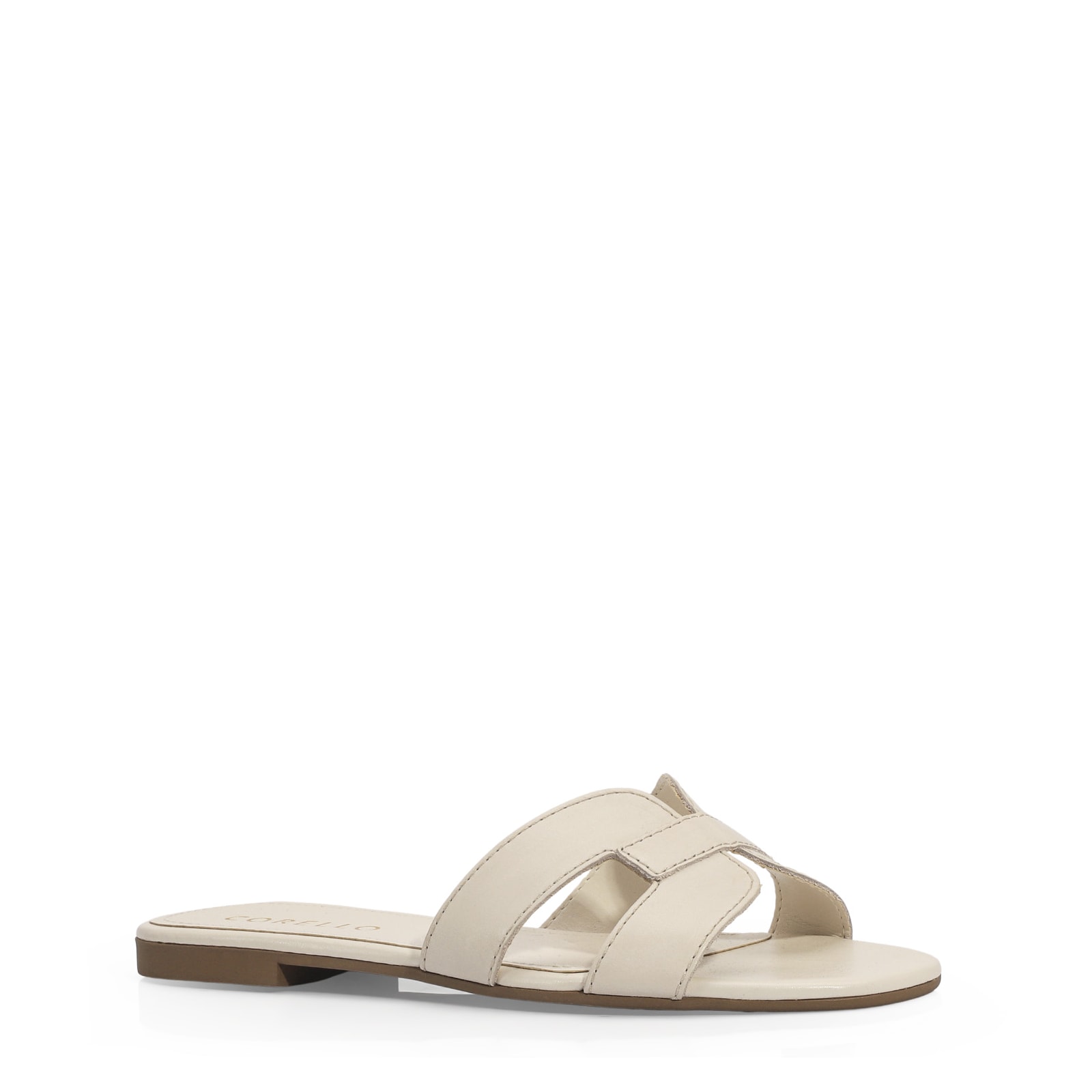 Rasteirinha Couro Off White