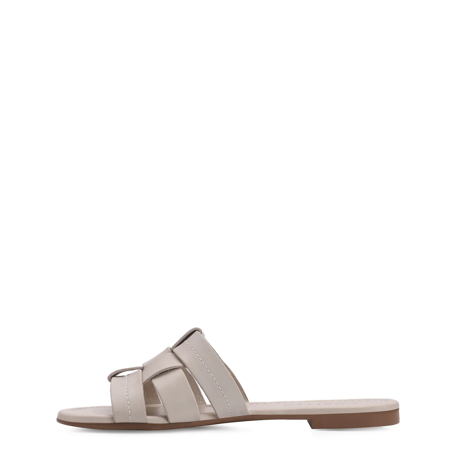 Rasteirinha Couro Off White