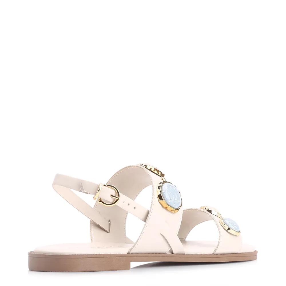 Rasteirinha Couro Off White - imagem 4