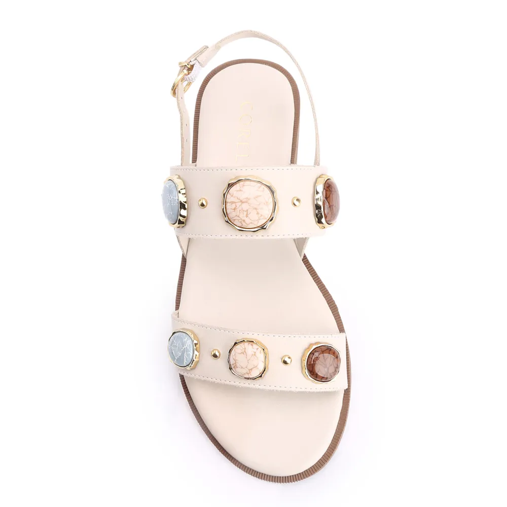 Rasteirinha Couro Off White - imagem 6