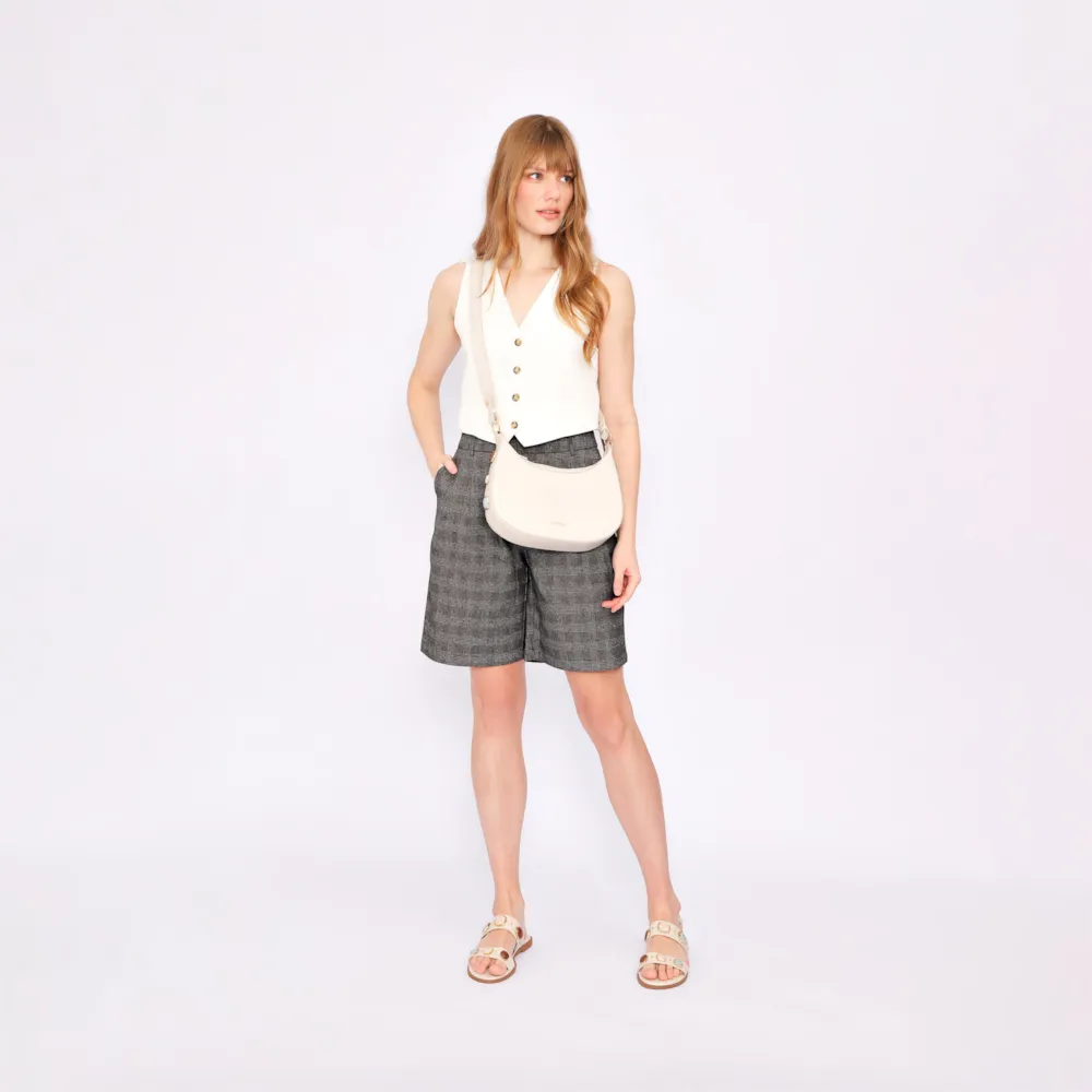 Rasteirinha Couro Off White - imagem 8