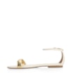 Rasteirinha Couro Off White/Alt Dourado - imagem 4