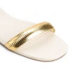 Rasteirinha Couro Off White/Alt Dourado - imagem 6