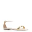 Rasteirinha Couro Off White/Alt Dourado - imagem 1