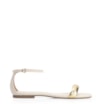 Rasteirinha Couro Off White/Alt Dourado - imagem 2