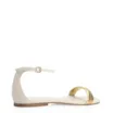Rasteirinha Couro Off White/Alt Dourado - imagem 3