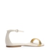 Rasteirinha Couro Off White/Alt Dourado - imagem 3