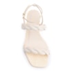 Rasteirinha Couro Off White/Ráfia Natural - imagem 5