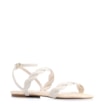 Rasteirinha Couro Off White/Ráfia Natural - imagem 1
