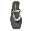 Rasteirinha Couro Preto - imagem 5