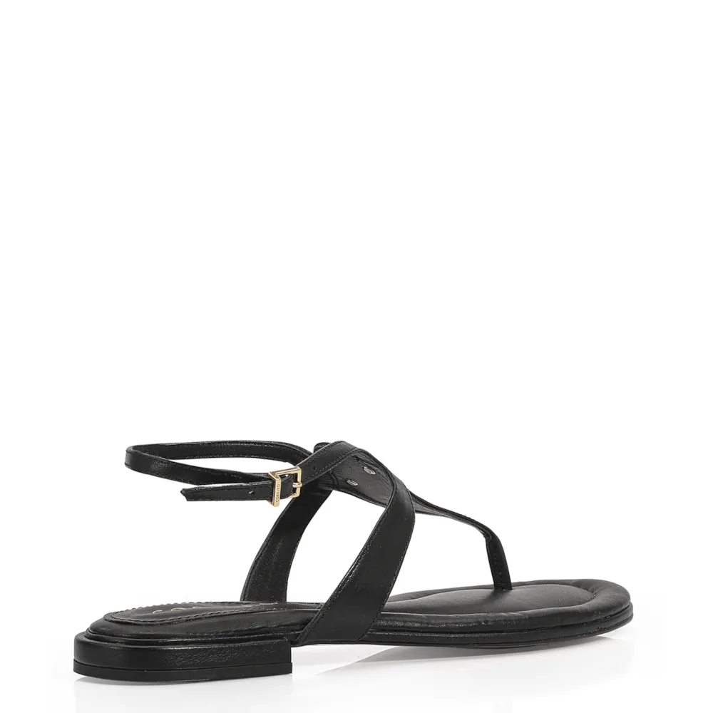 Rasteirinha Couro Preto - imagem 4