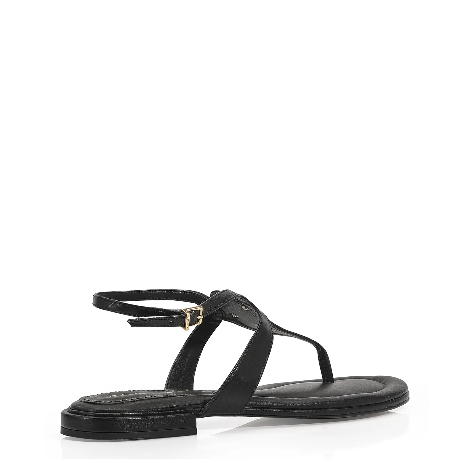 Rasteirinha Couro Preto