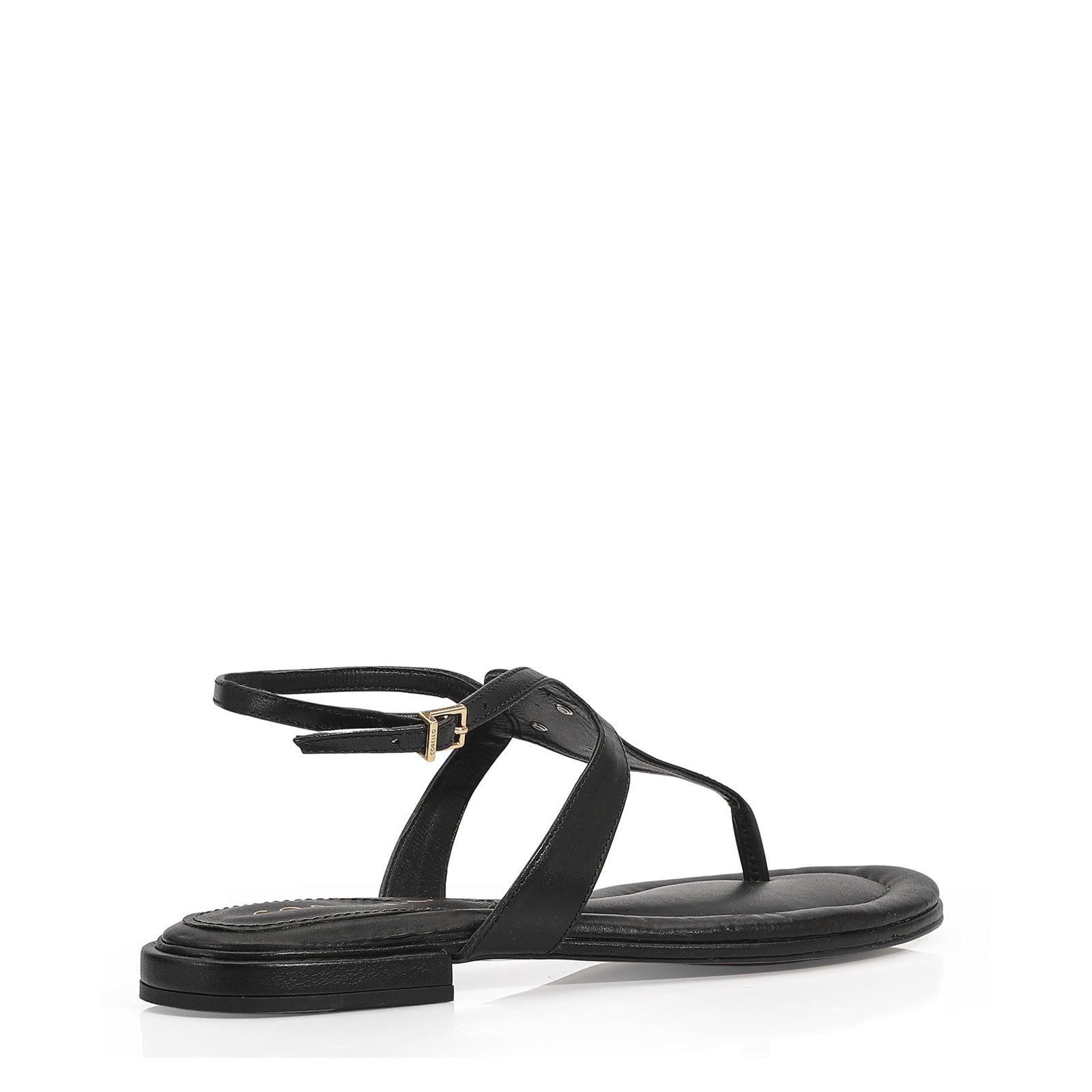 Rasteirinha Couro Preto