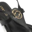 Rasteirinha Couro Preto - imagem 8