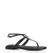 Rasteirinha Couro Preto - imagem 1