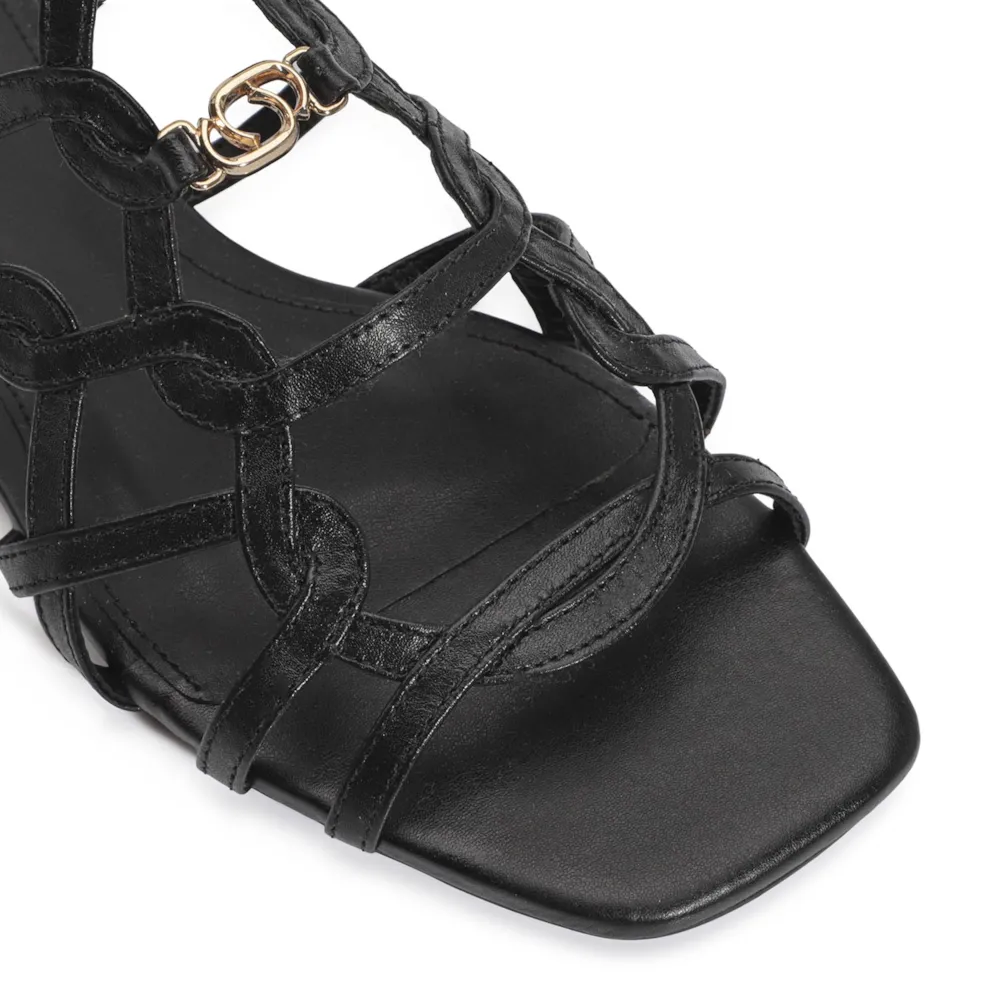 Rasteirinha Couro Preto - imagem 7