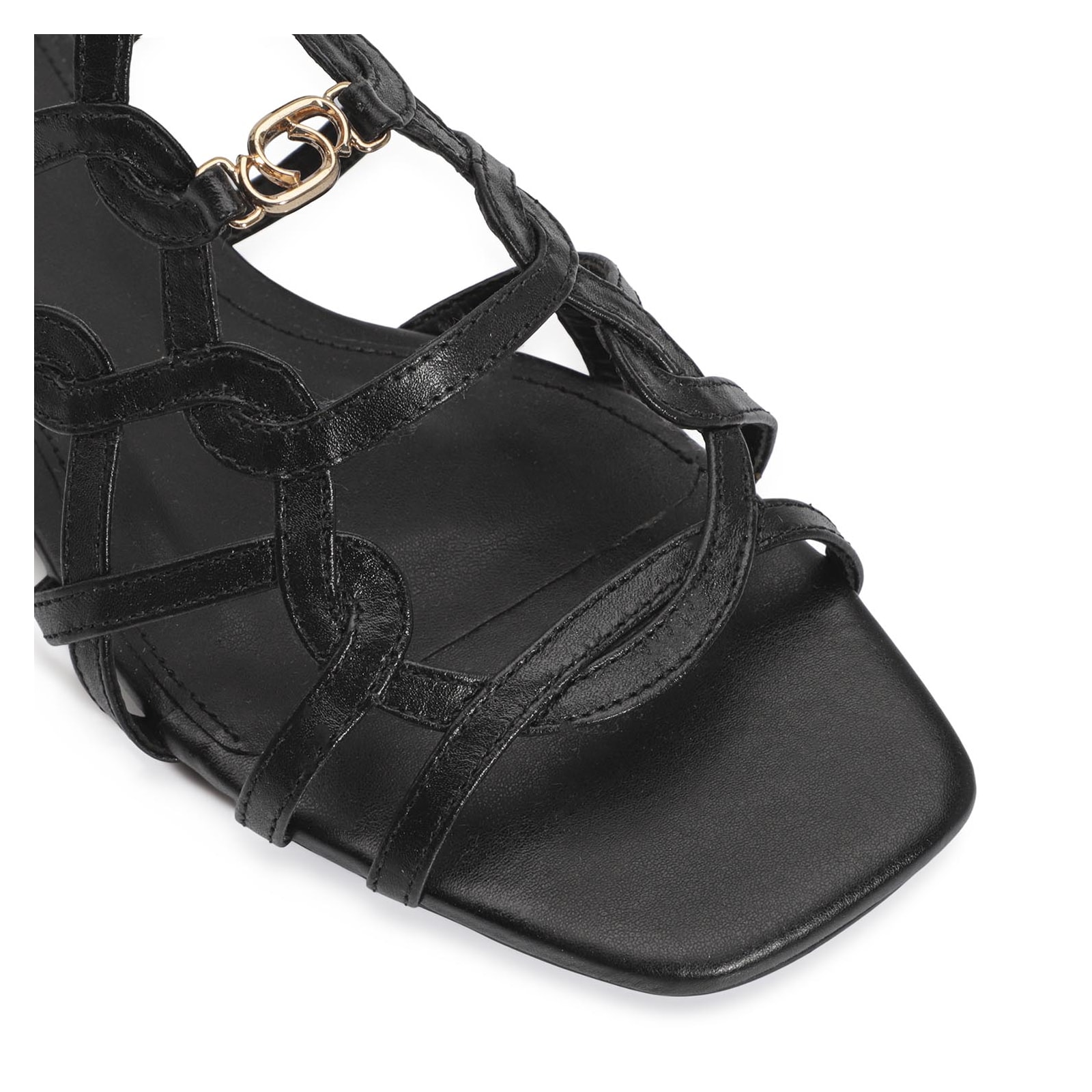 Rasteirinha Couro Preto