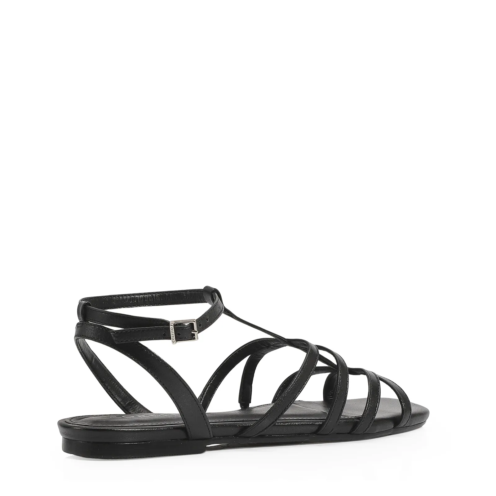 Rasteirinha Couro Preto