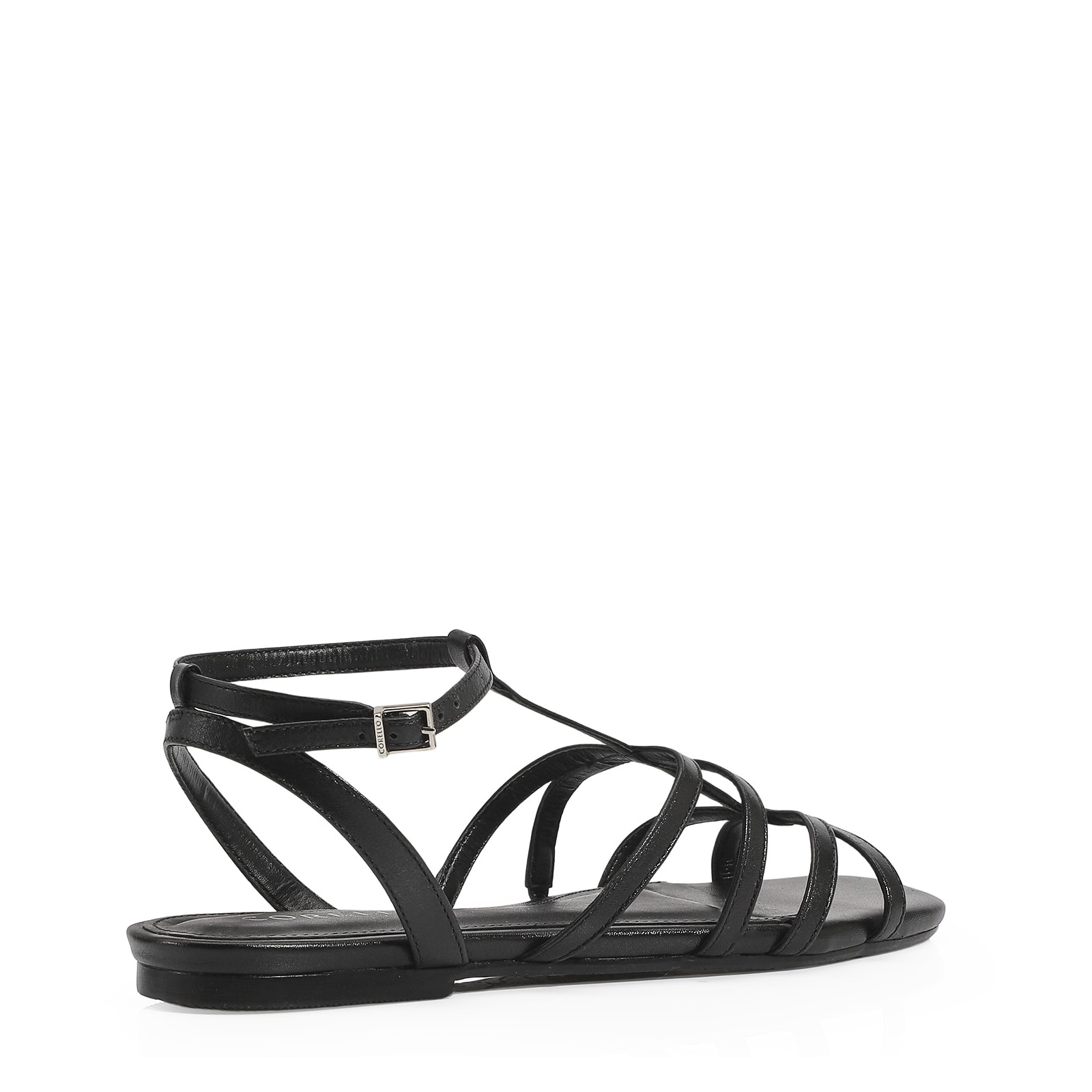 Rasteirinha Couro Preto