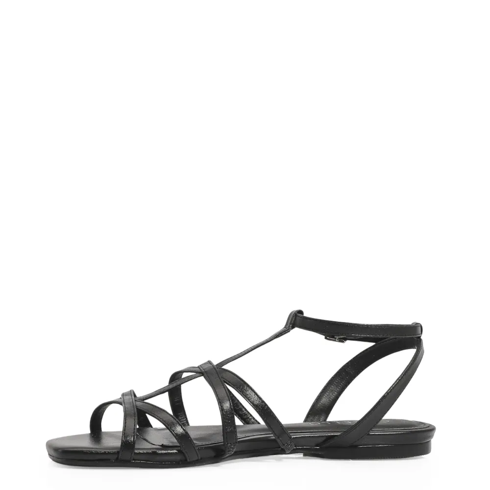 Rasteirinha Couro Preto - imagem 5