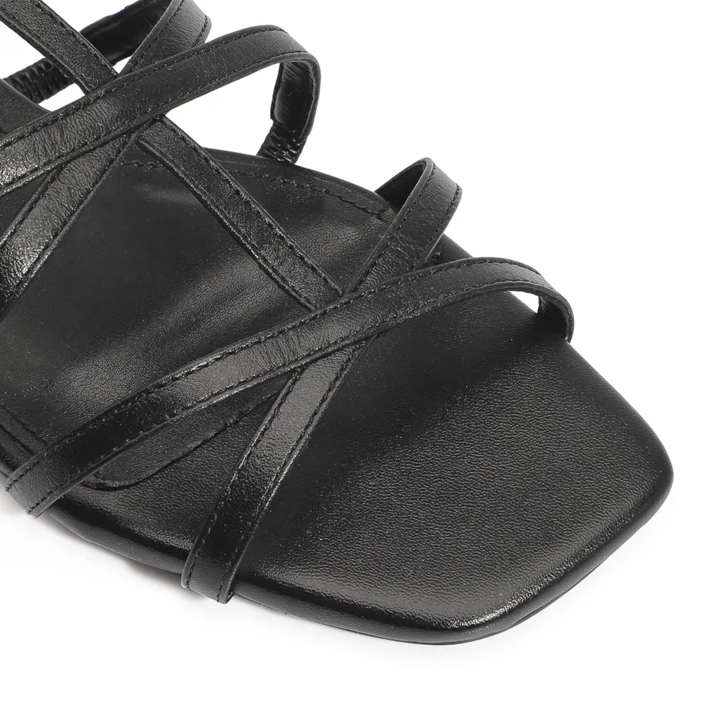 Rasteirinha Couro Preto - imagem 7