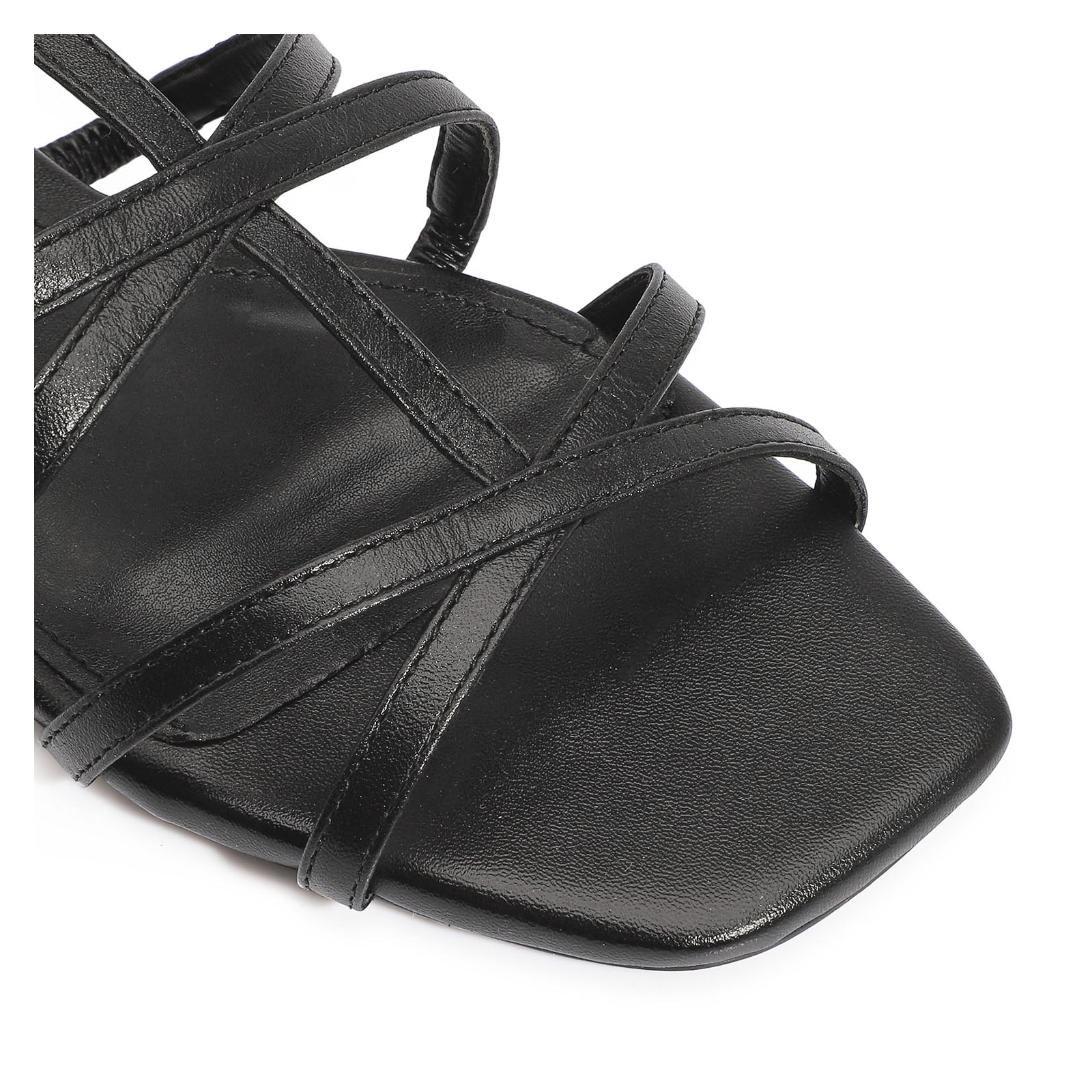 Rasteirinha Couro Preto