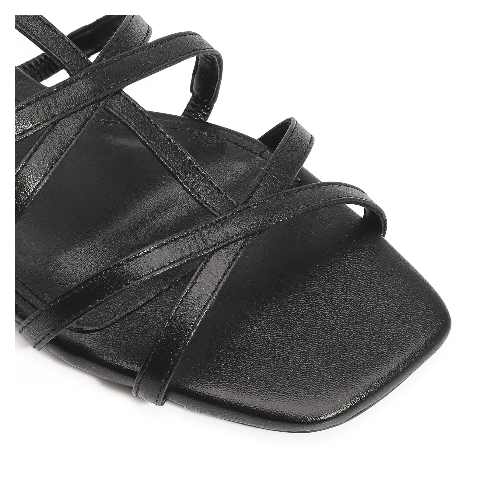 Rasteirinha Couro Preto
