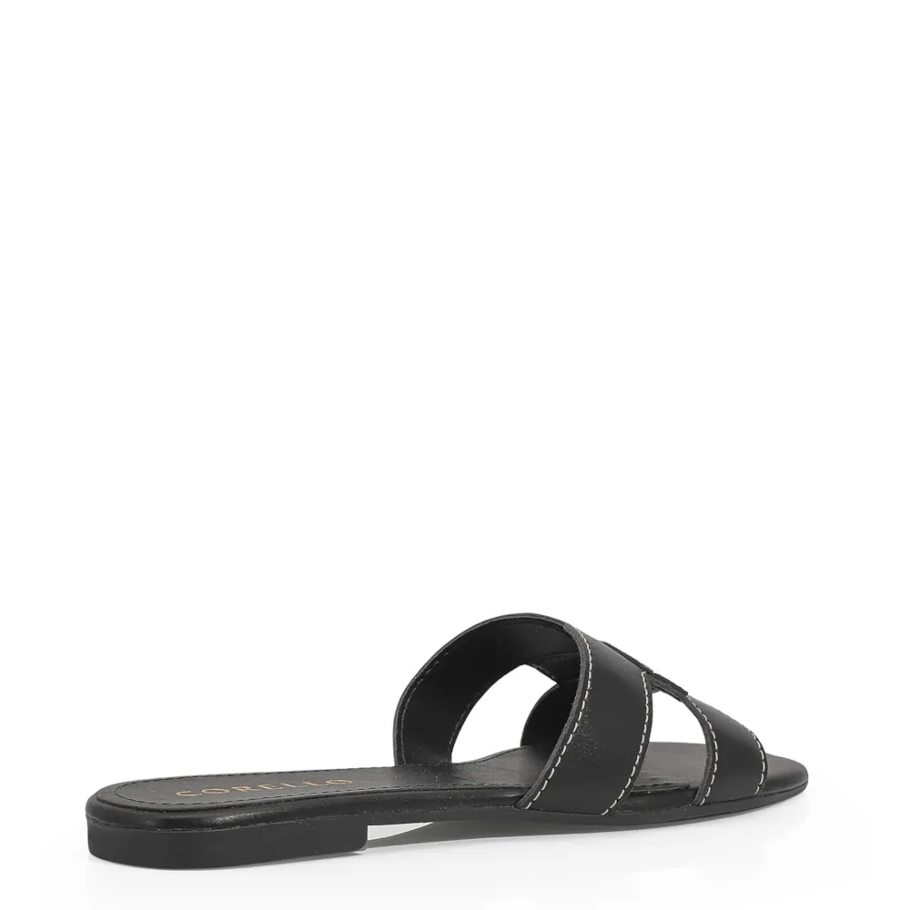 Rasteirinha Couro Preto - imagem 4