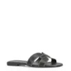 Rasteirinha Couro Preto - imagem 1