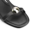 Rasteirinha Couro Preto - imagem 6