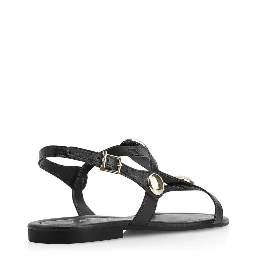 Rasteirinha Couro Preto - imagem 3